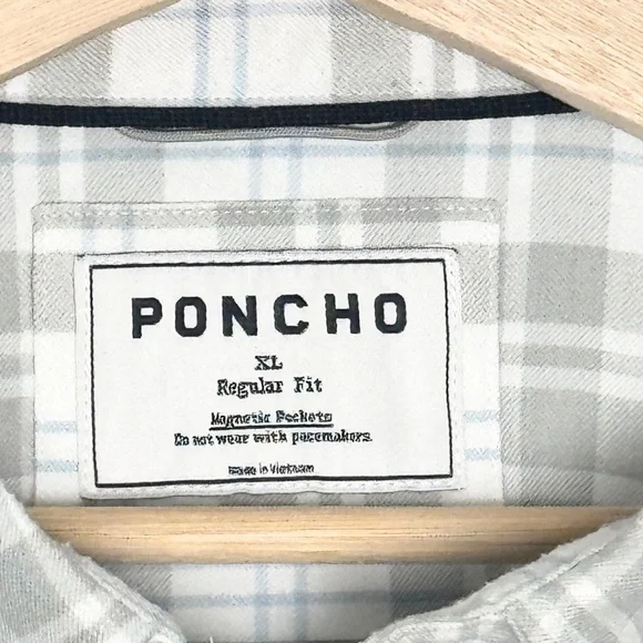 Poncho The Snowcat Utility Style Flannel Men's Sz XL - Picture 6 of 11
